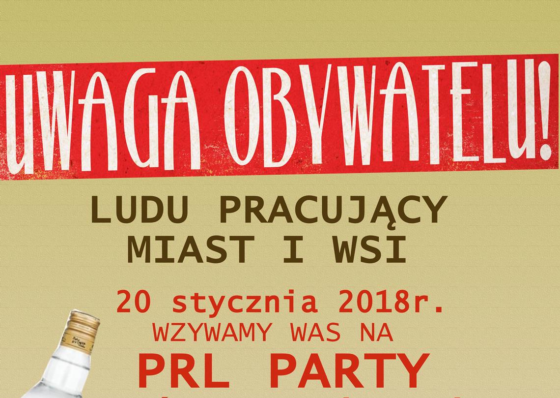 PRL PARTY - zaproszenie