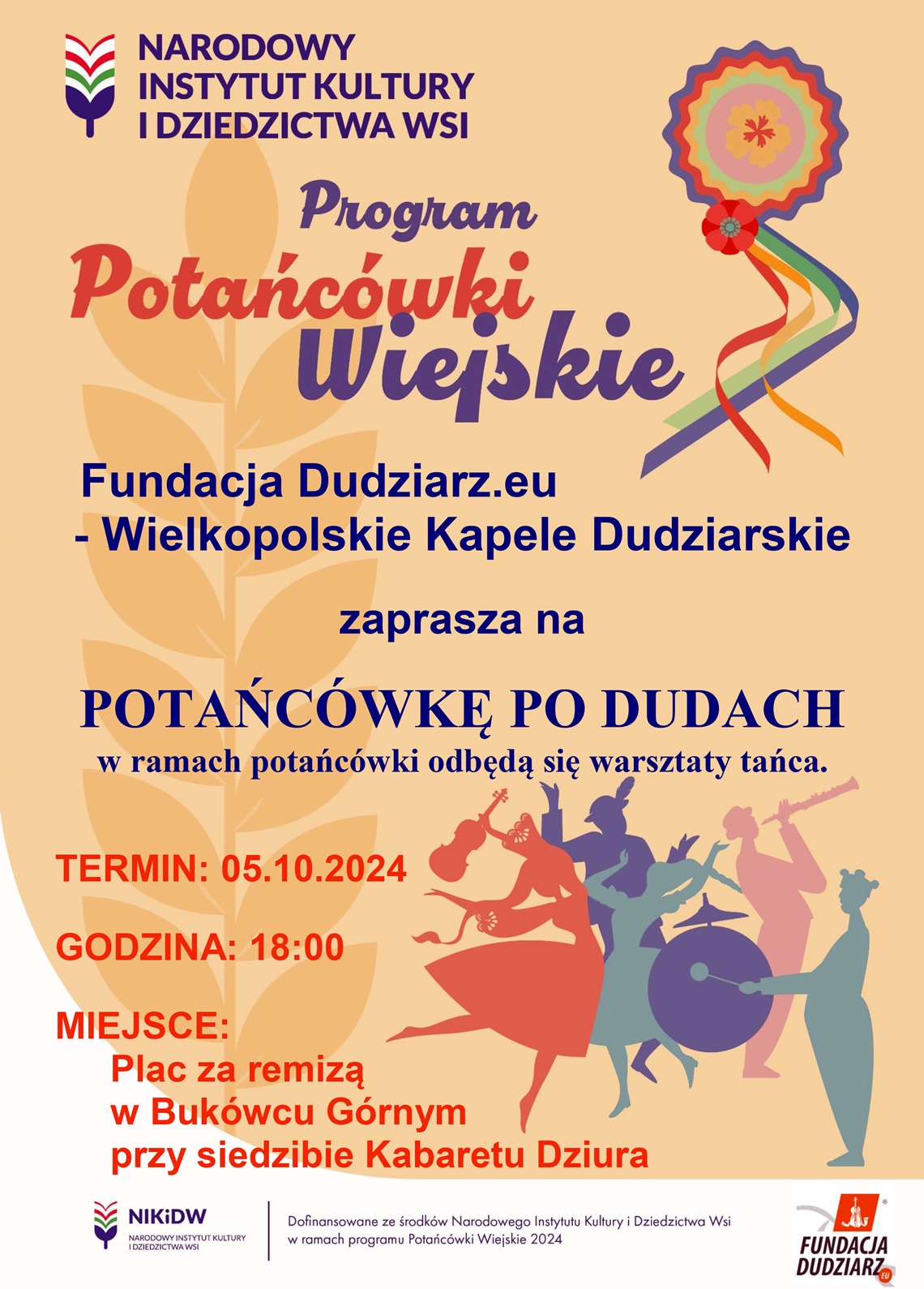 Potańcówka po dudach - zaproszenie