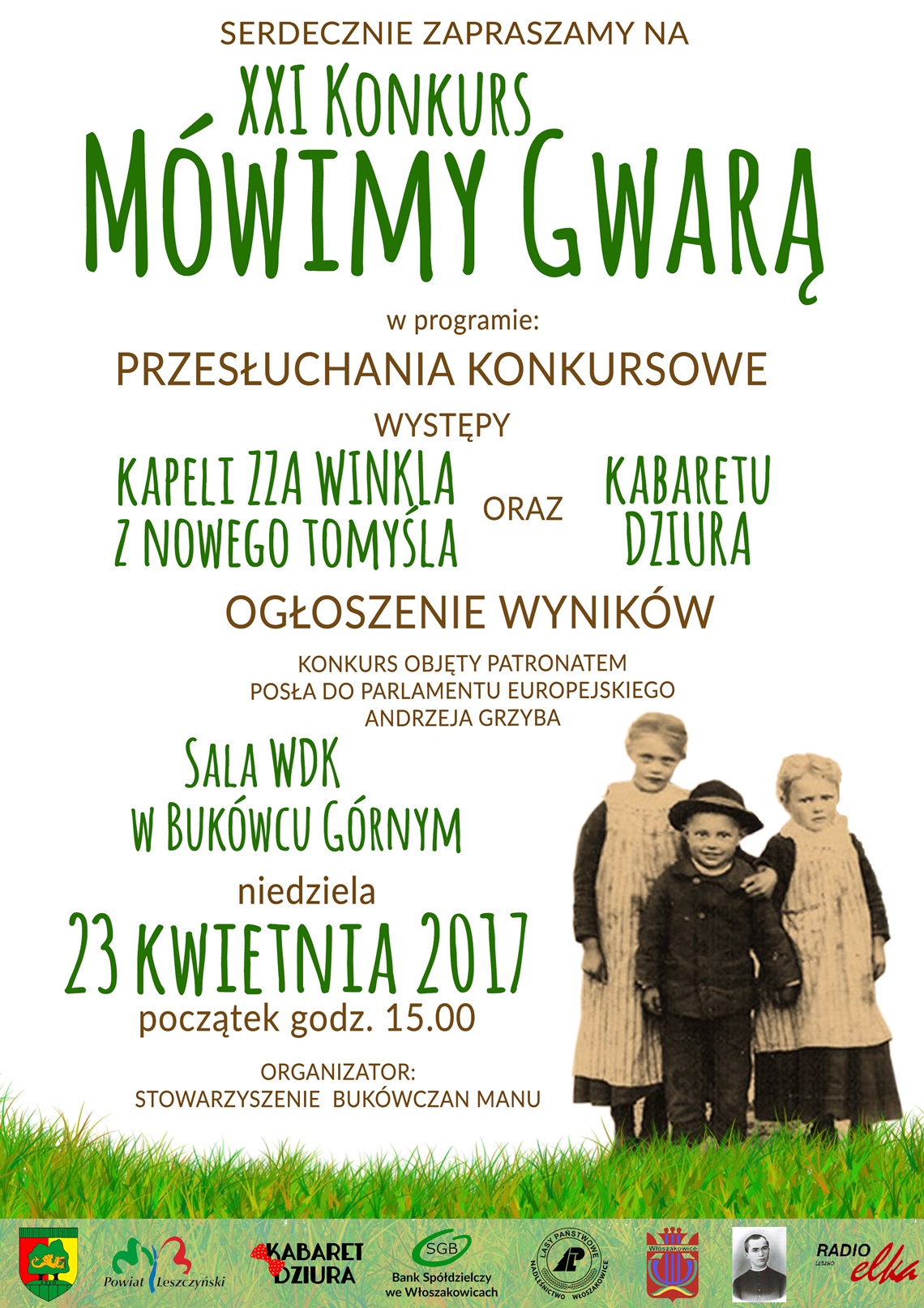 XXI KONKUR MÓWIMY GWARĄ 2017 - zaproszenie
